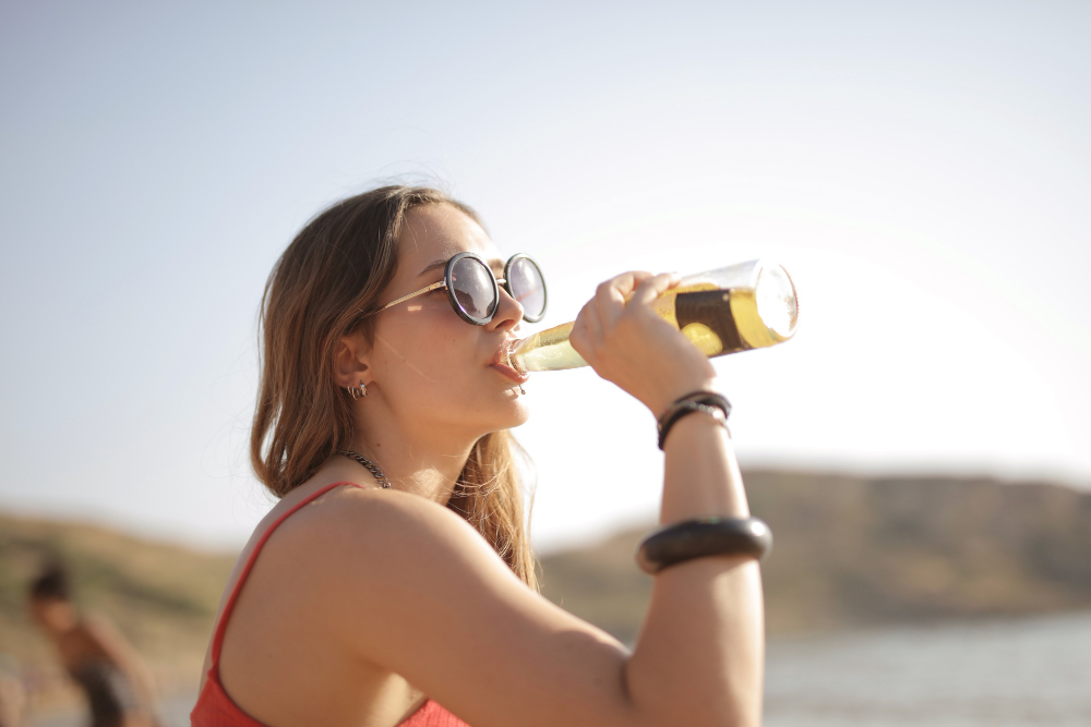 Calor, cerveja, bebida