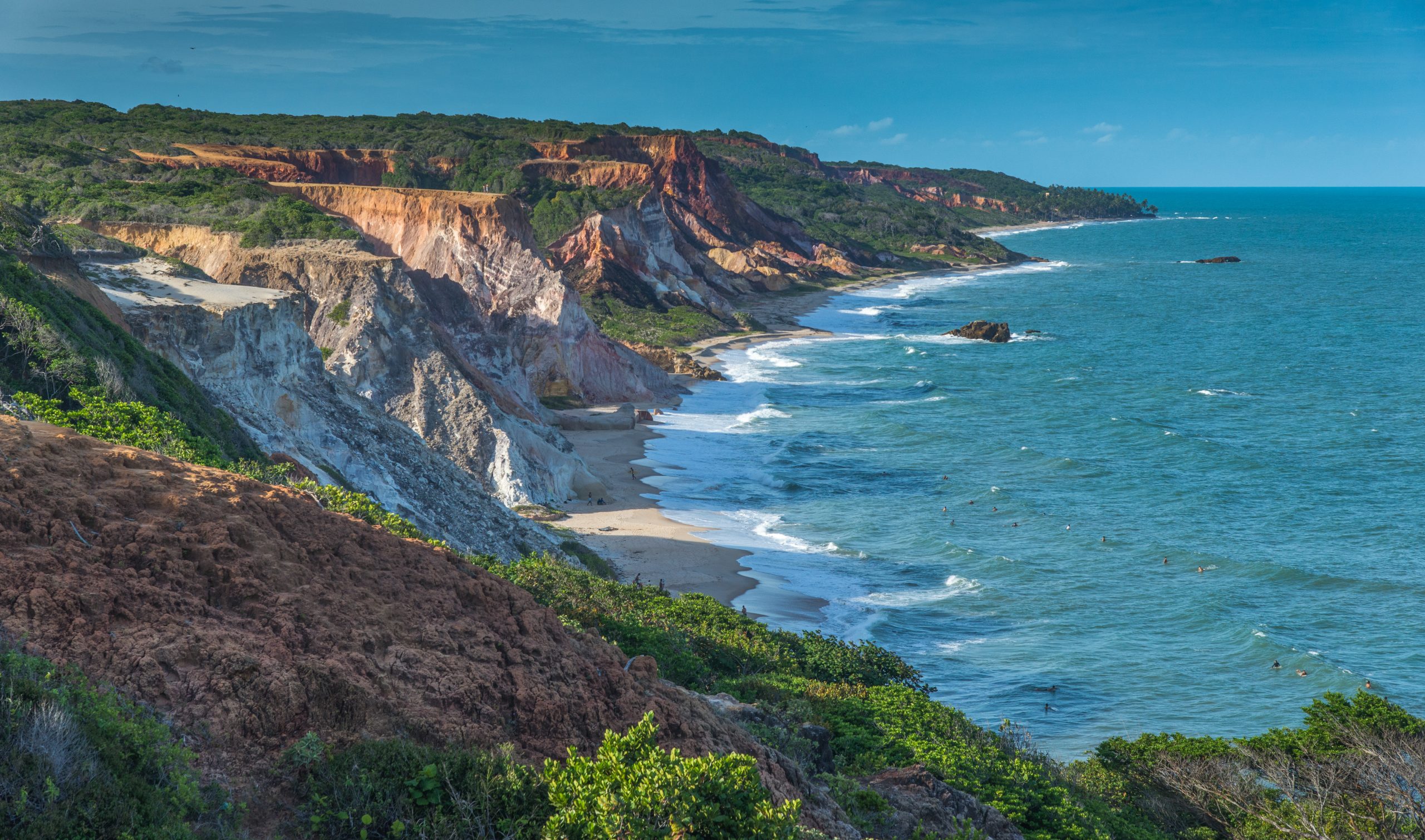 Costa das falésias, destino paraiba