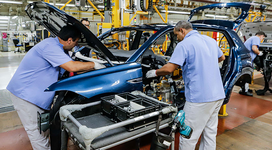 produção industrial
