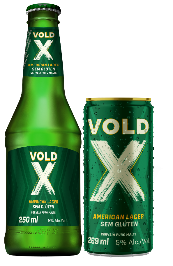 Grupo Petrópolis lança Vold X, cerveja American Lager premium, sem glúten