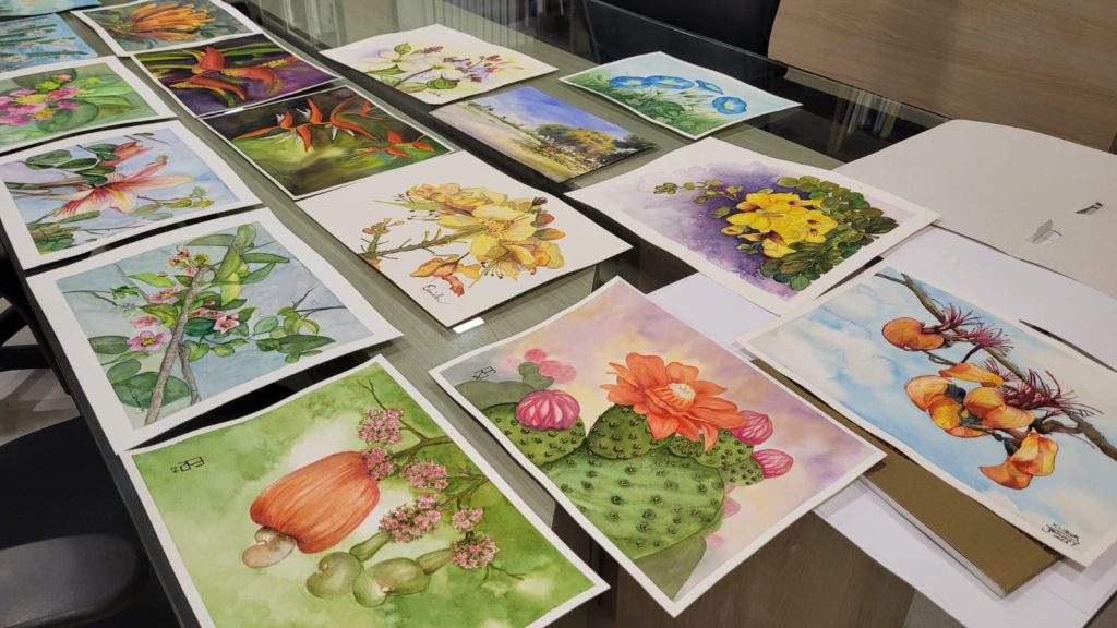 Exposição “Primavera Nordestina” estreia destacando aquarelas de flores do Nordeste brasileiro