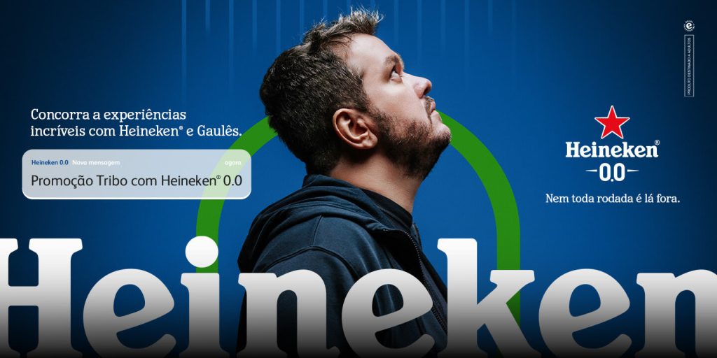 Heineken 0.0 e Gaules lançam promoção com experiências exclusivas para fãs do universo gamer