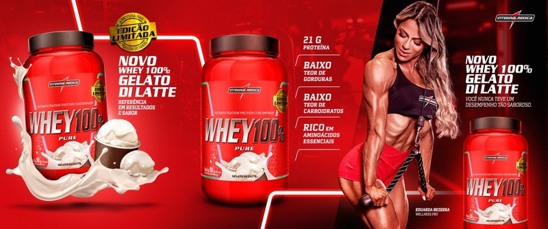 Integralmedica apresenta novo sabor Gelato di Latte para o Whey 100% Pure em edição limitada 