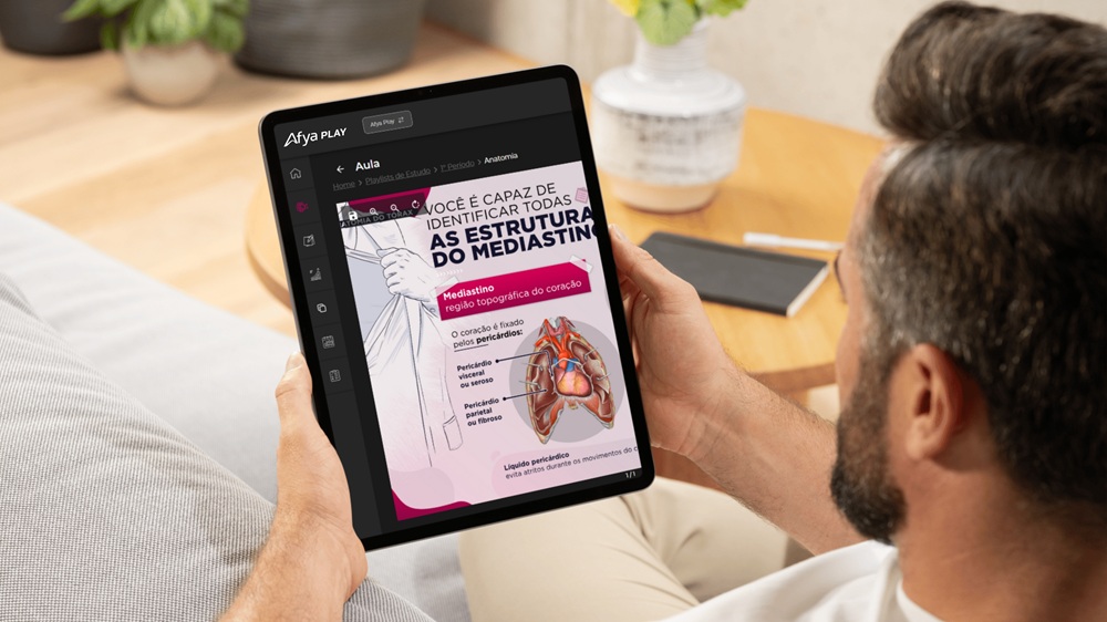Mapas mentais, podcasts e imagens 3D do corpo humano: Afya oferece plataforma gratuita de conteúdo para estudantes de medicina