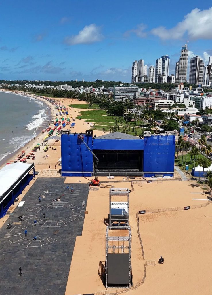 Show de Roberto Carlos deve reunir mais de 300 mil pessoas, nas praias de Tambaú e Cabo Branco, nesta terça-feira