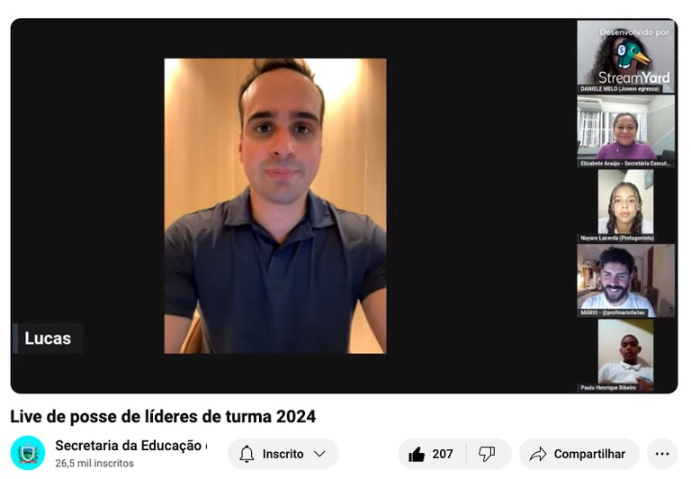 João Pessoa empossa Comissão de Lideranças Estudantis e premia alunos em concurso nacional