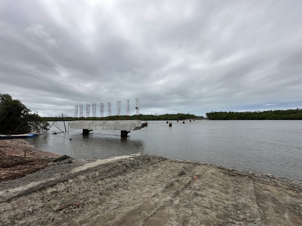 Concluída concretagem do primeiro vão da Ponte do Futuro, em Cabedelo