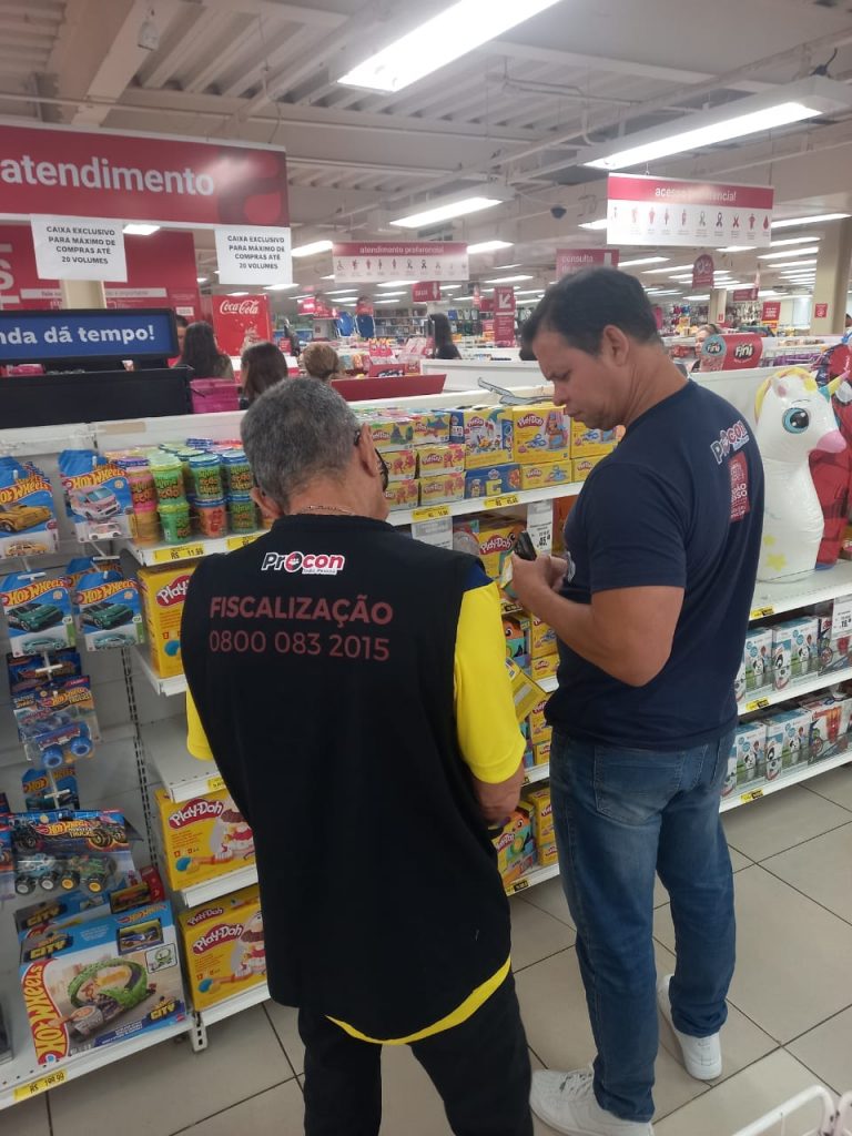 Procon-JP retoma fiscalização às lojas de brinquedos com novas apreensões de produtos