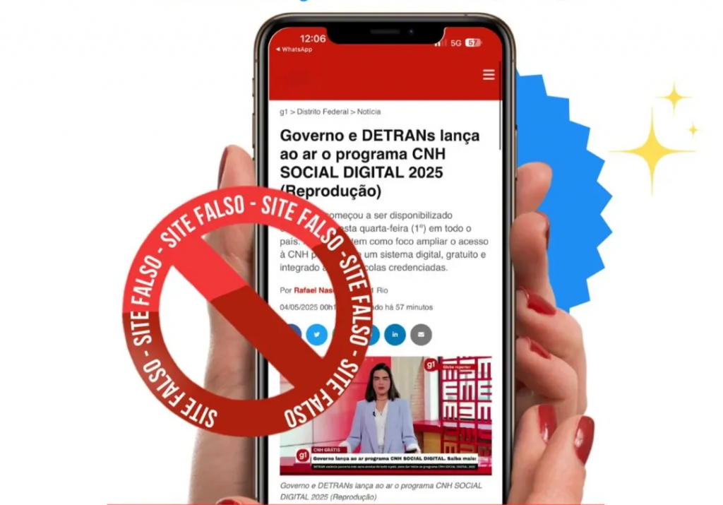 Detran-PB alerta sobre golpe de site falso da Habilitação Social; entenda