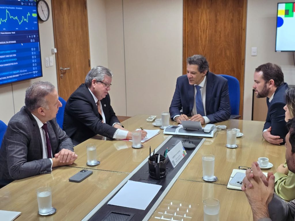 Governador busca recursos para agricultura familiar, habitação e saneamento com ministro Haddad