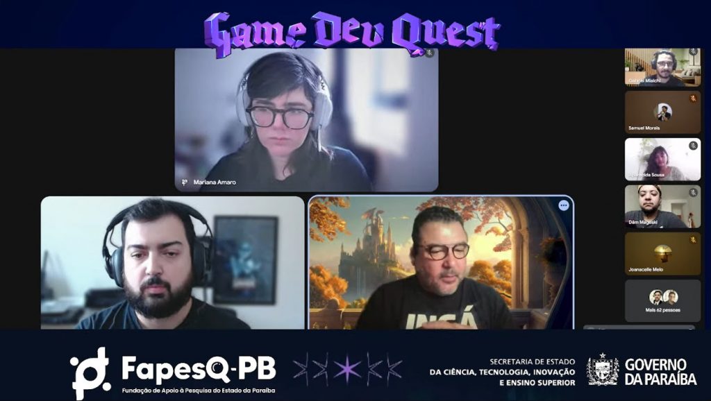 Governo da Paraíba inicia nova edição do Game Dev Quest com 40 equipes selecionadas
