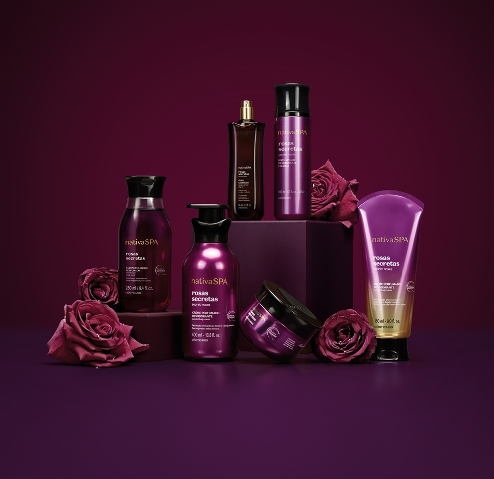 O Boticário lança Nativa SPA Rosas Secretas com neurociência inédita e inspiração na alta perfumaria árabe