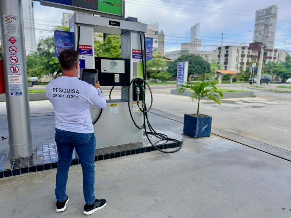 Preço da gasolina varia entre R$ 6,18 e R$ 6,65 em João Pessoa, aponta Procon-JP