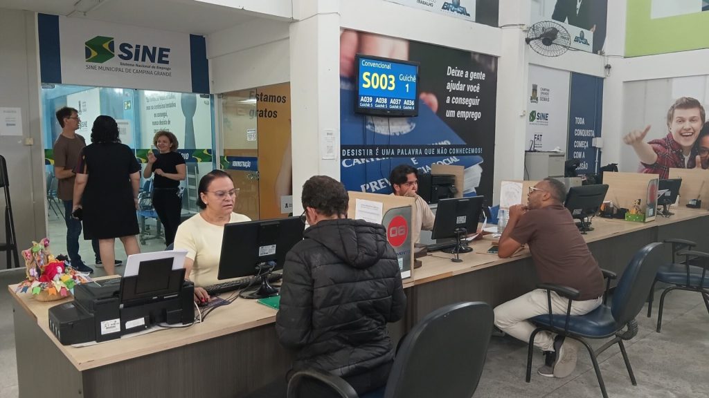 Sine Municipal de Campina Grande oferece mais de 1,5 mil vagas de emprego nesta semana