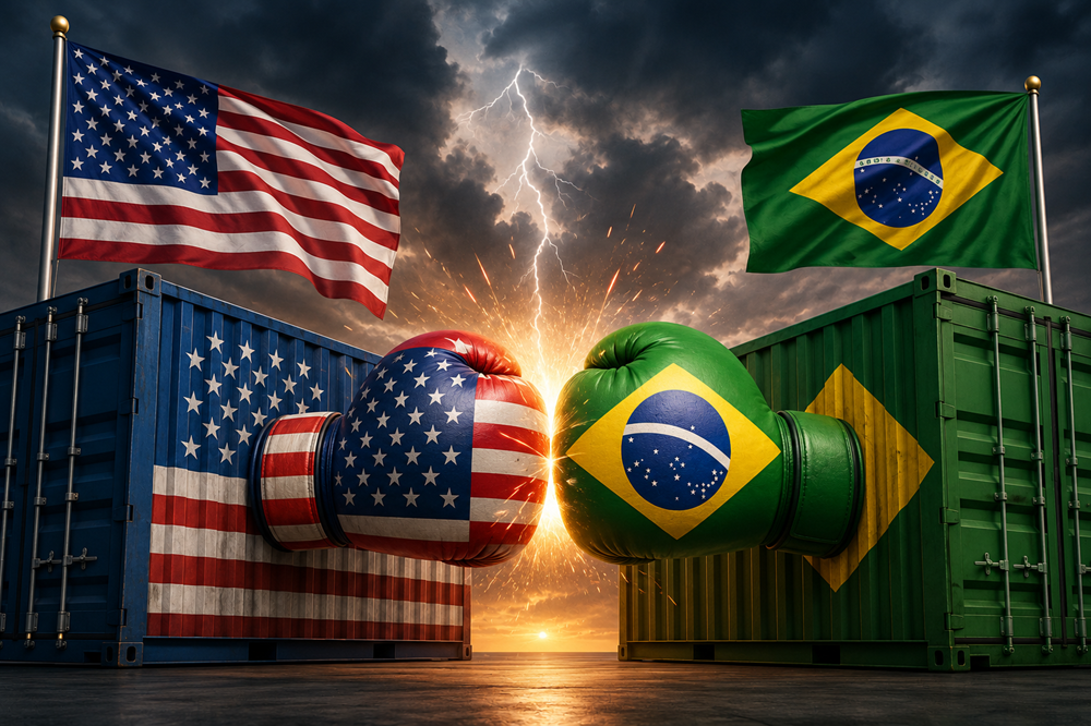 Governo do Brasil reage a tarifa dos EUA e anuncia aplicação da Lei de Reciprocidade